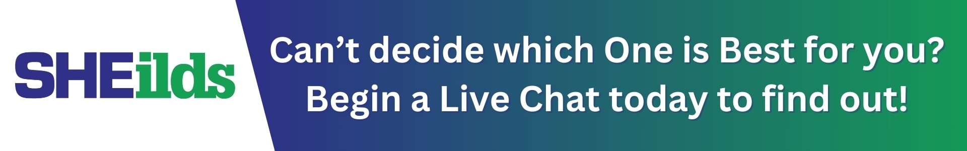 Begin a live chat today to find out which course is best for you