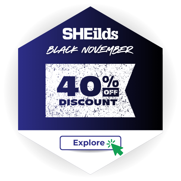 40% off all health and safety courses - SHEilds Black November